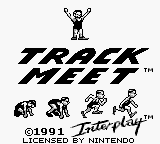 Track Meet - Mezase! Barcelona (Japan) Title Screen